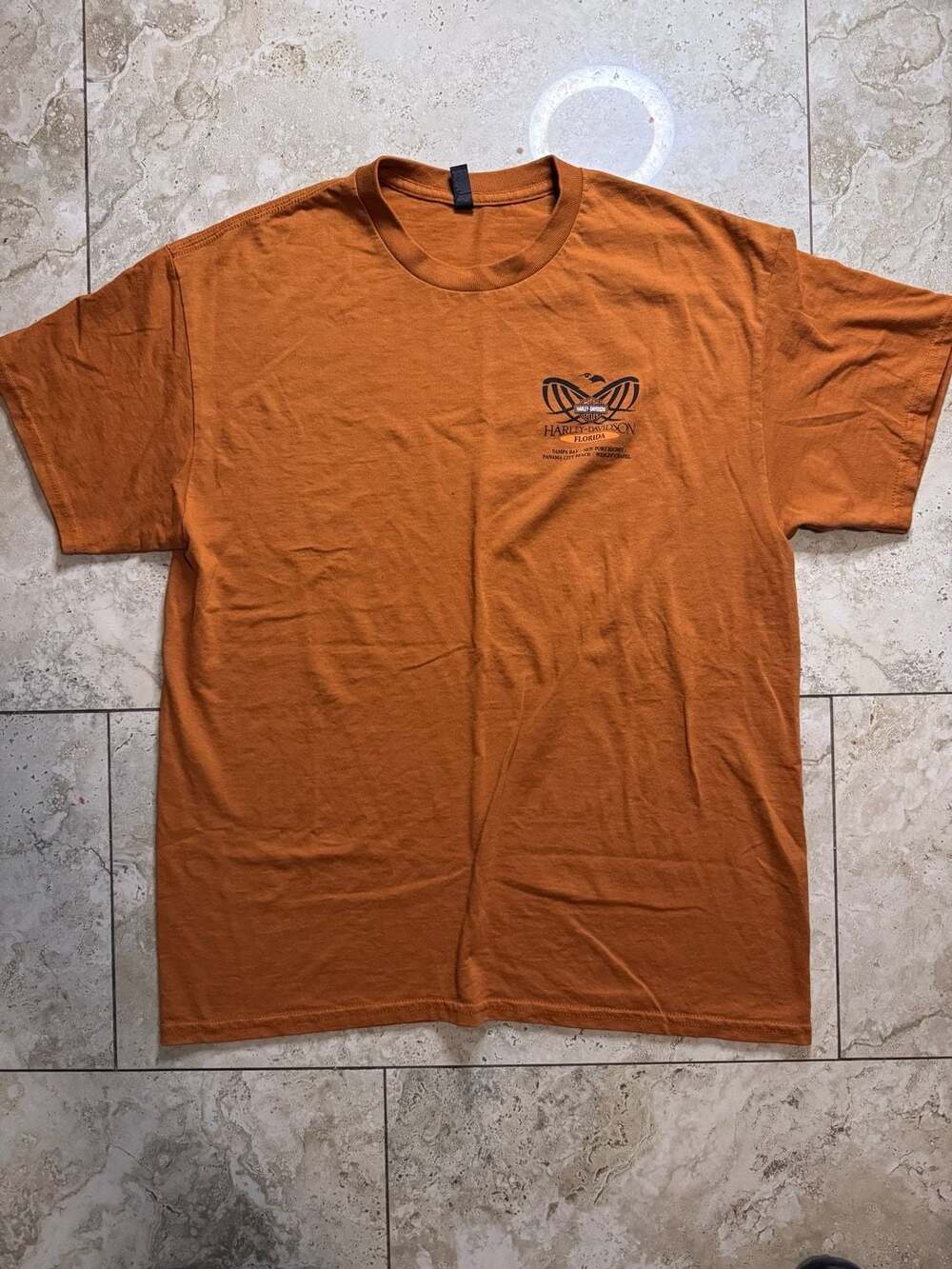 Harley-Davidson Florida Dealer Graphic T-Shirt Burnt Orange
